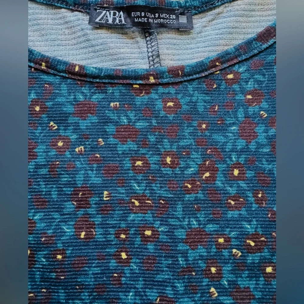 Zara long sleeve ruffle mini dress - Picture 10 of 11